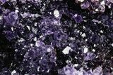 Sparkly Deep-Purple Amethyst Geode - Uruguay #345968-1